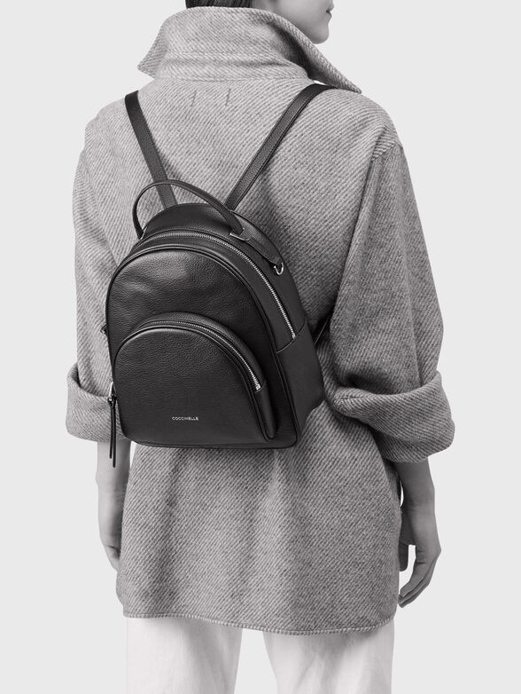 LEA leather backpack in light beige color - 6