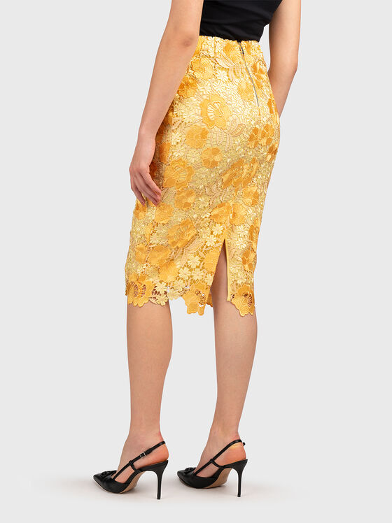 Миди пола в жълт цвят - 2