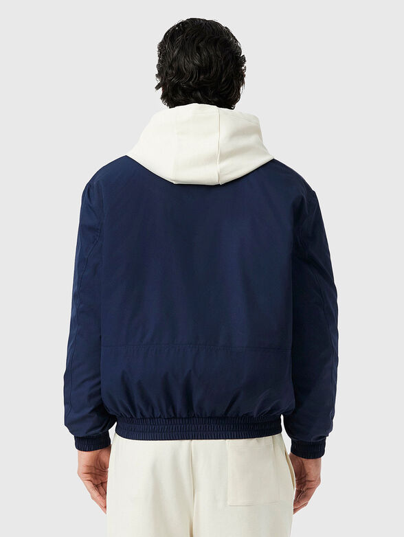 Dark blue jacket with accent embroidery - 2