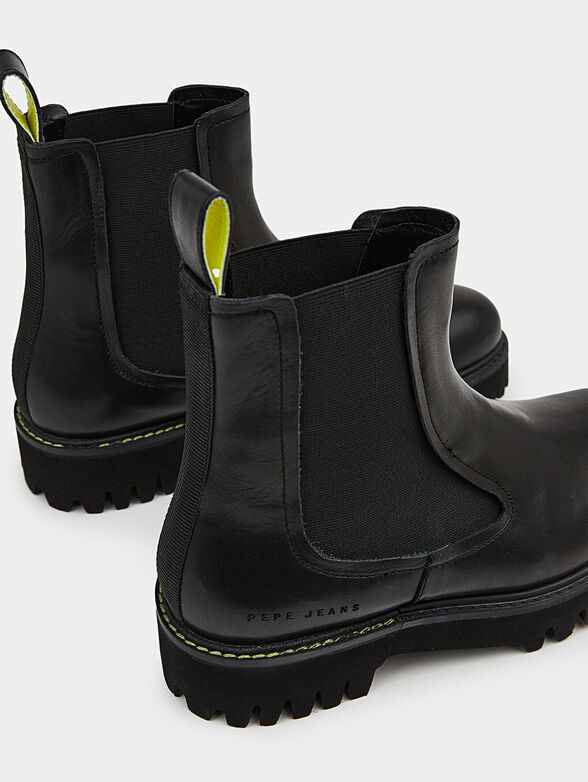 TRUCKER CHELSEA leather ankle boots - 4