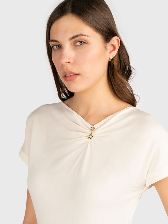 Cotton T-shirt with logo - 3