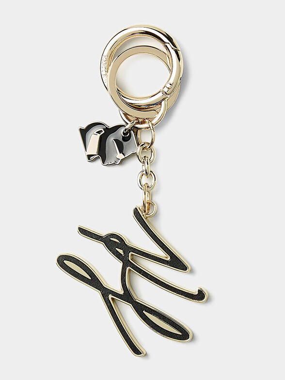 K/Autograph Keychain with logo charm - 1