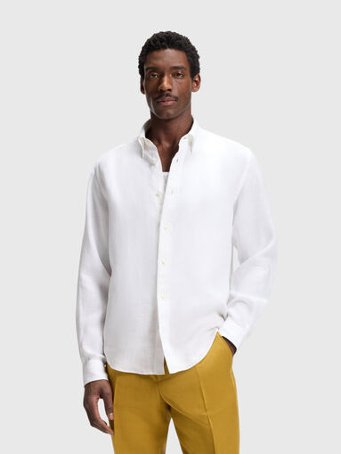 Regular fit linen shirt - 3