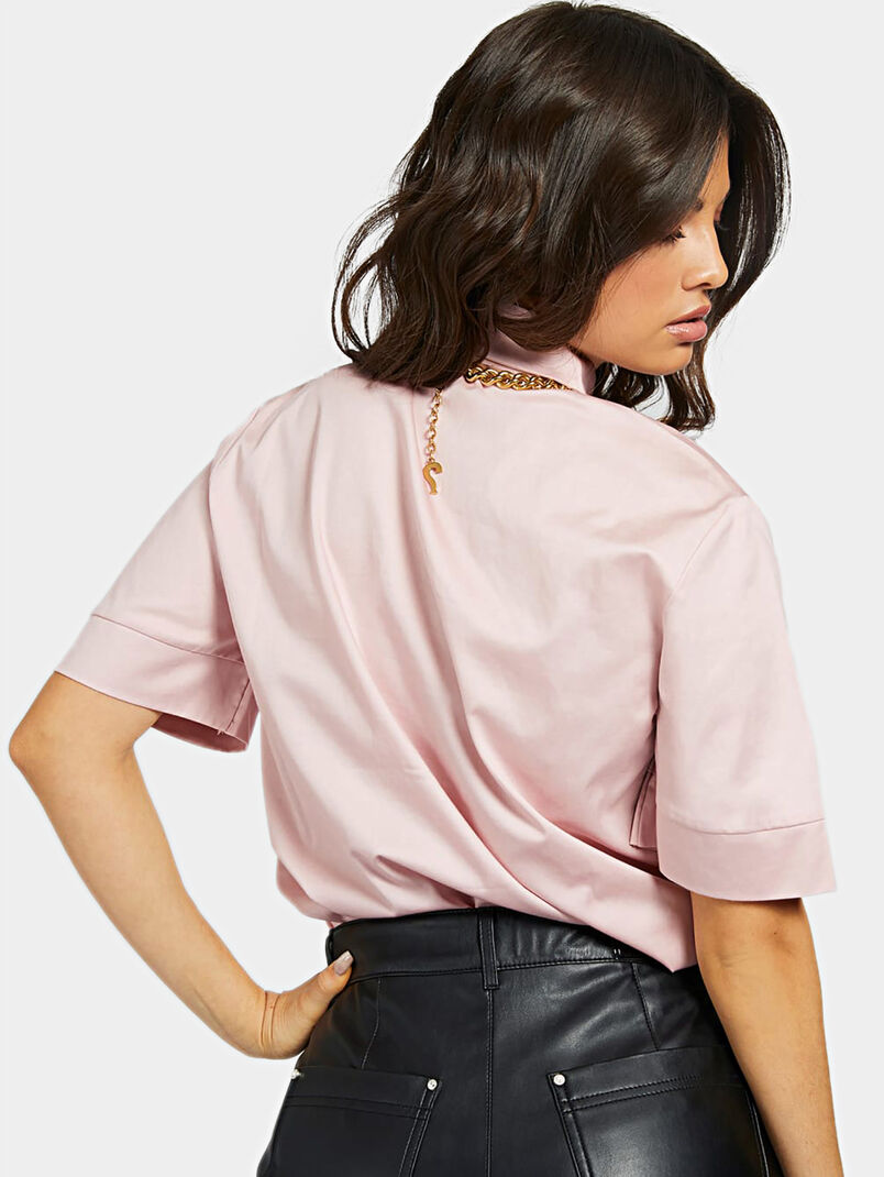 GILBERTA Pink cotton shirt - 3