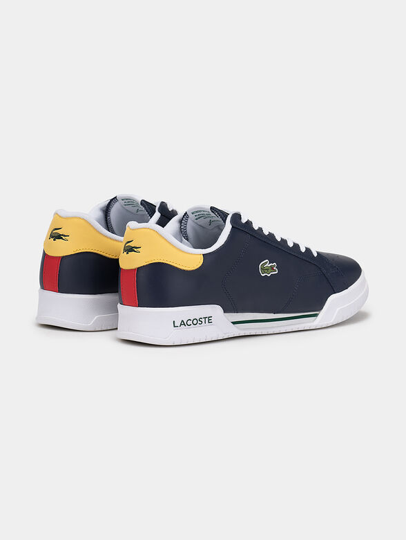 TWIN SERVE dark blue sneakers with accents - 3
