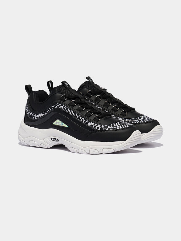 Sneakers STRADA A in black with print - 2