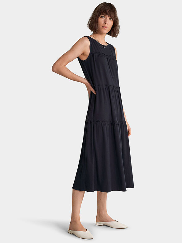 Navy midi dress - 4