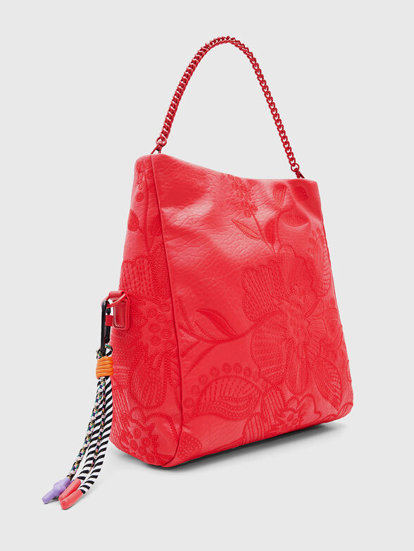 Black bag with embossed texture - 3