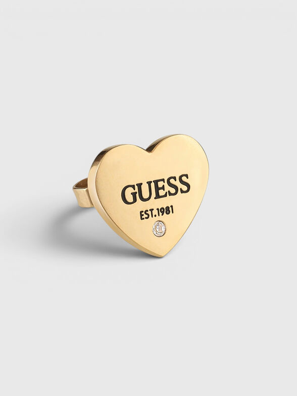 Earrings with a logo accent - 2