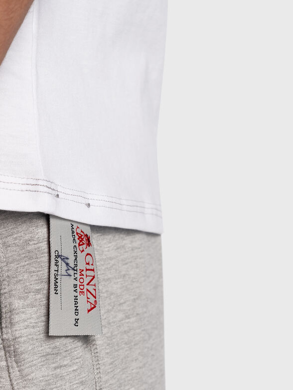 White printed tee - 3