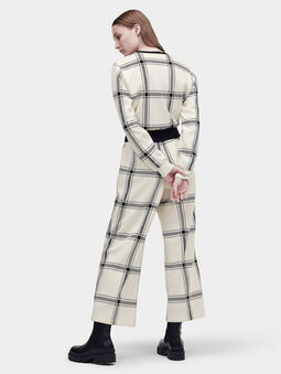KARL CHECK Trousers - 4