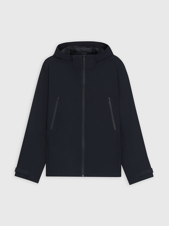 Transitional jacket with hood and pockets - 1