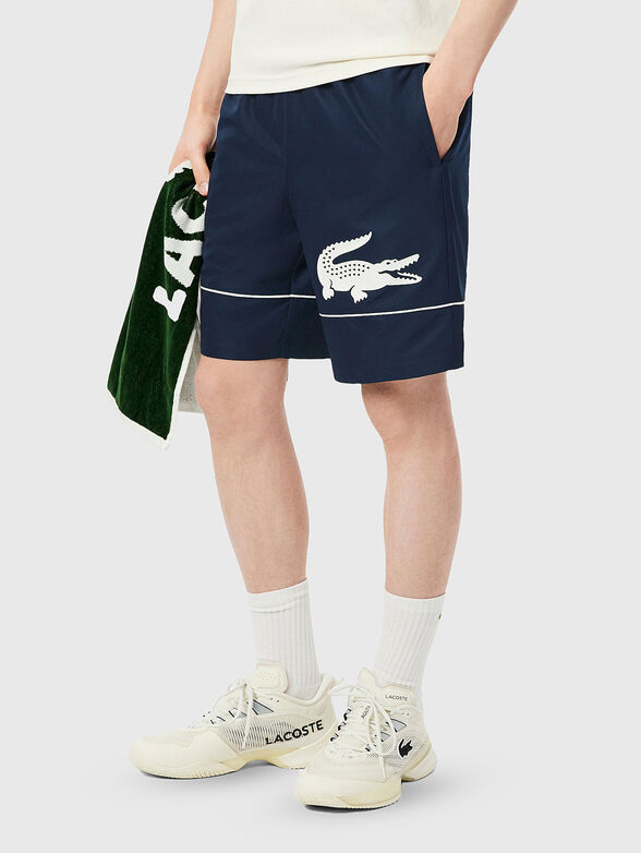 Tennis shorts with logo detail - 1