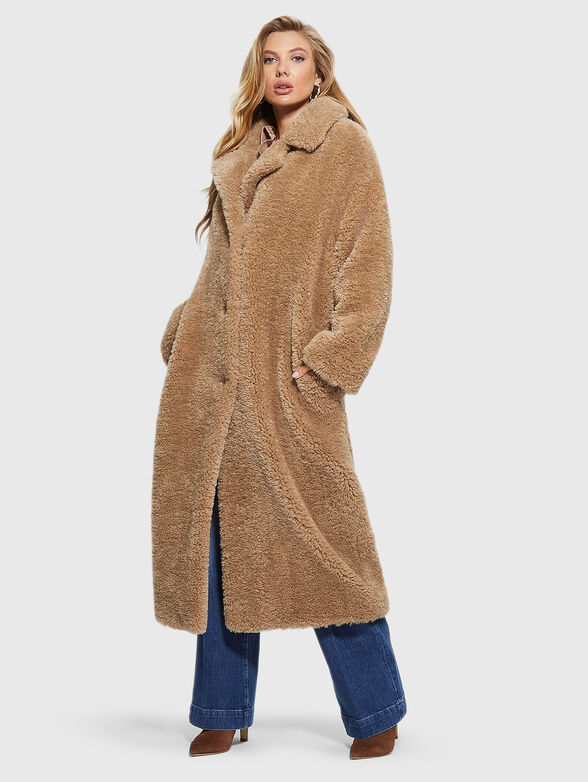 ALINA coat in brown color - 2