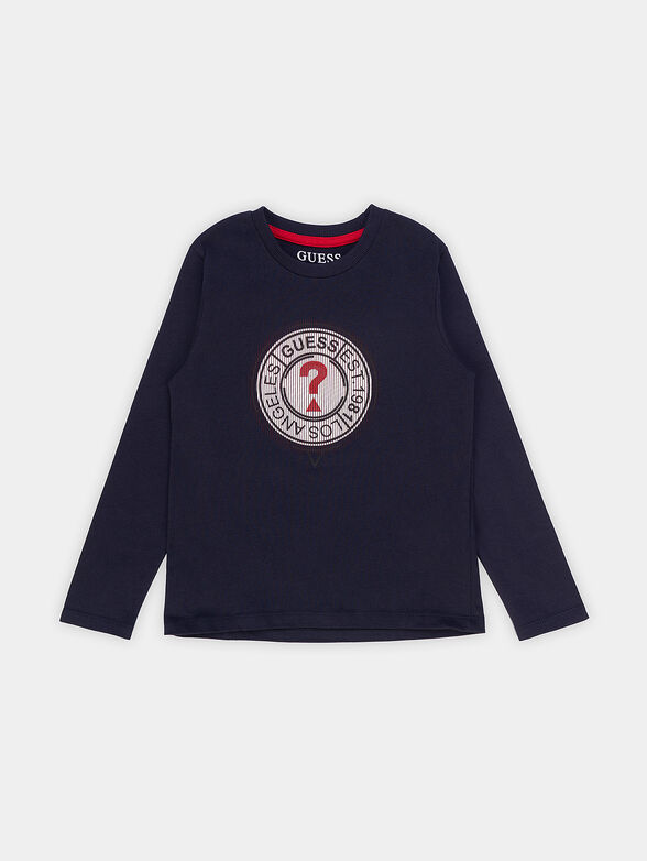 Blouse with contrasting logo accent - 1