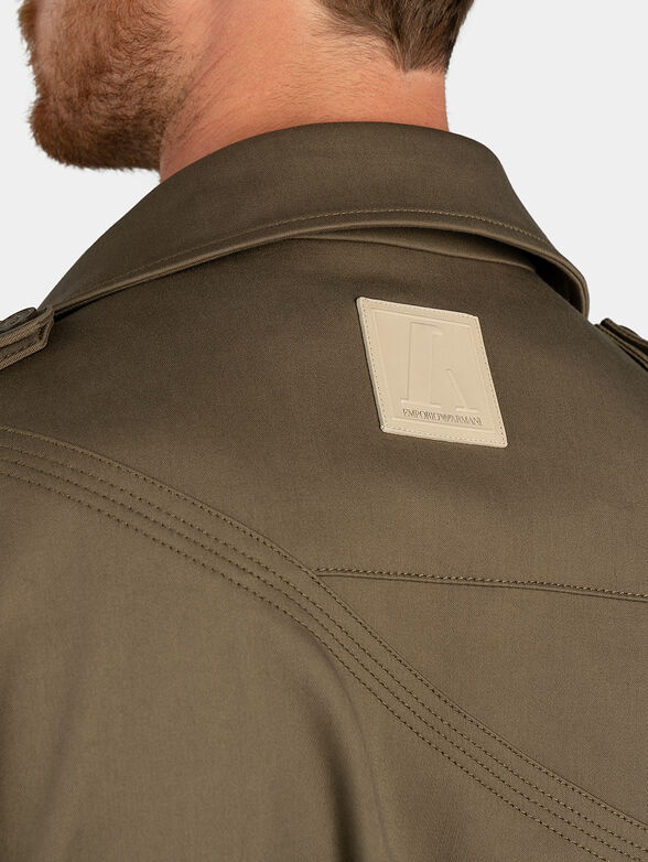 Cotton trench in brown color - 3