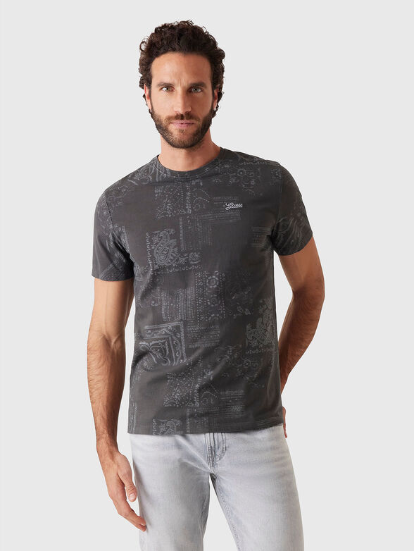 T-shirt with logo embroidery - 1