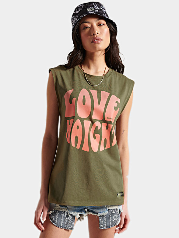 Sleeveless T-shirt - 1