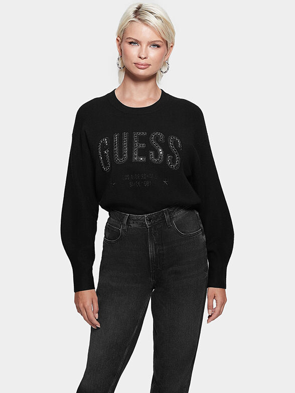 ESTELLE black sweater with rhinestones - 6