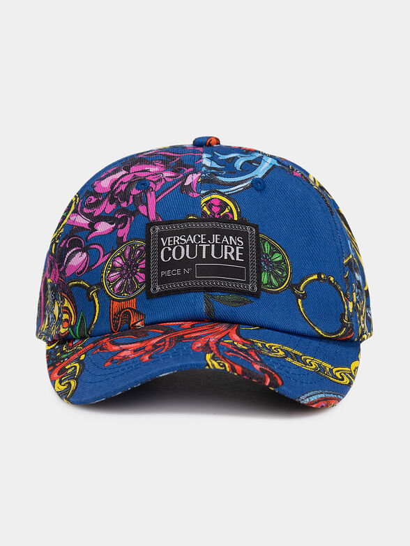 Hat with multicolor print - 1