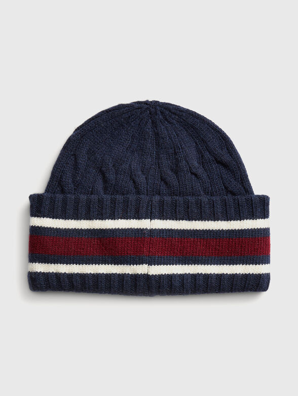 Hat with contrasting lines and Polo Bear embroidery - 2