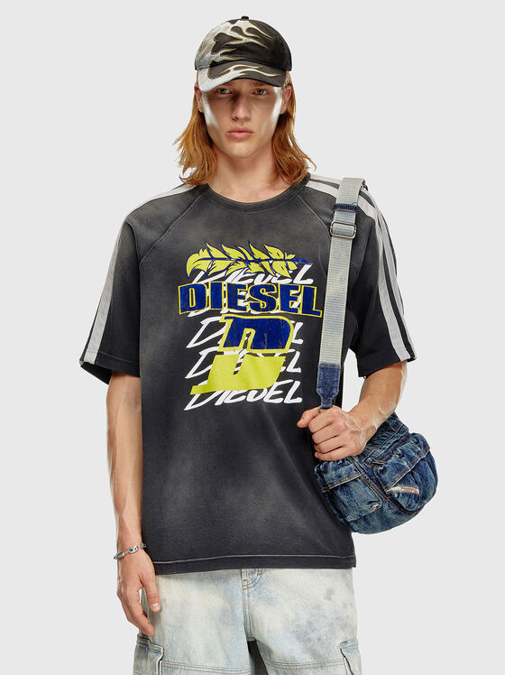 T-ROXT-STRIPE T-shirt with accent print - 1