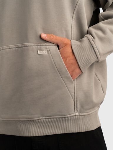 NELISO sweatshirt with hood and logo - 5