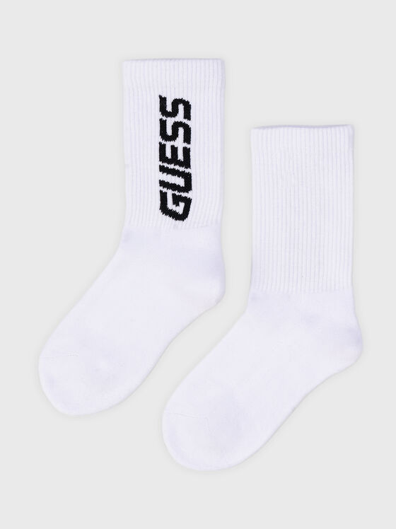Socks with logo accent in black - 1
