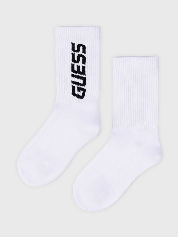 Socks with logo accent in black - 1