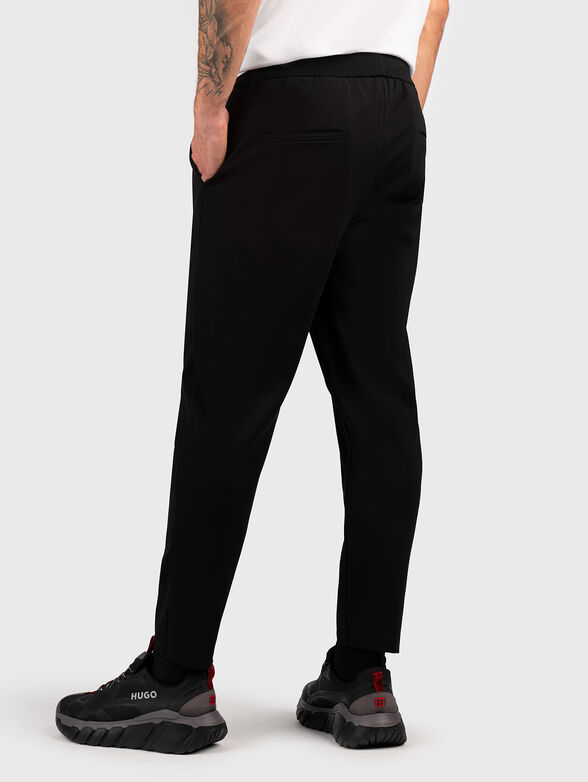 Black sports pants in viscose blend - 2