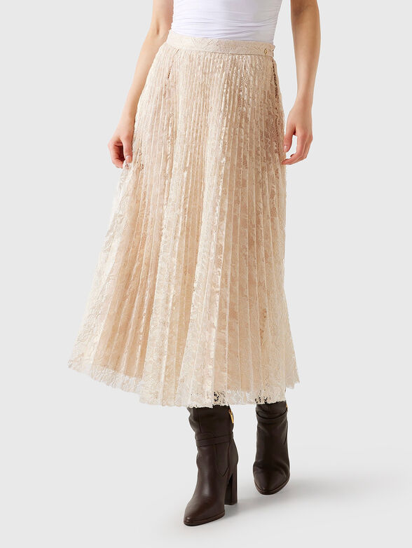 CHARLOTTE lace midi skirt - 1