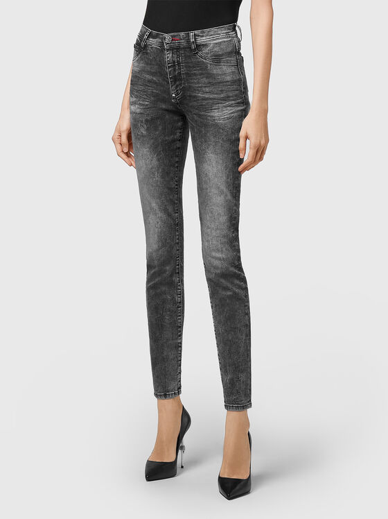 Skinny-fit jeans in grey  - 1