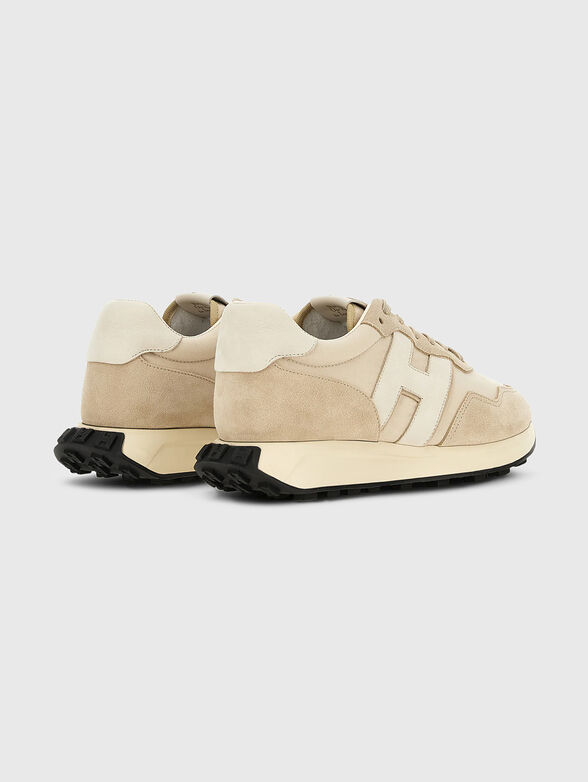 Beige sports shoes - 3