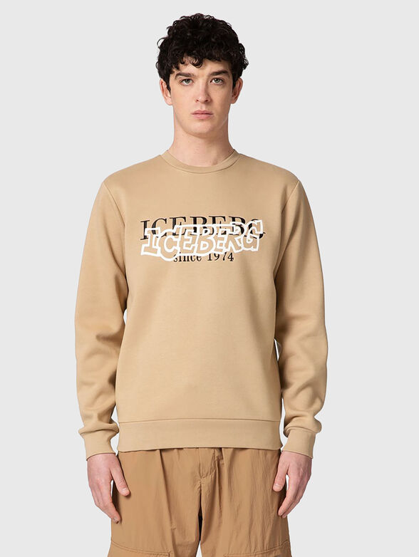Sweatshirt with logo lettering - 1