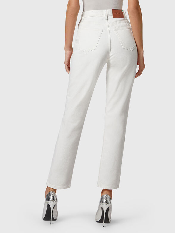 White jeans with accent rips - 2