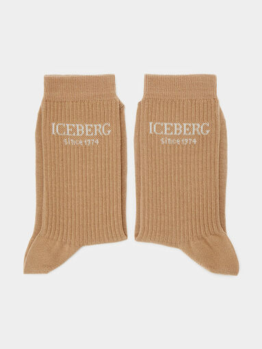 Beige socks - 3