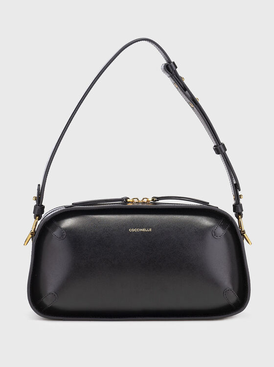 Leather bag with logo and gold details - 1