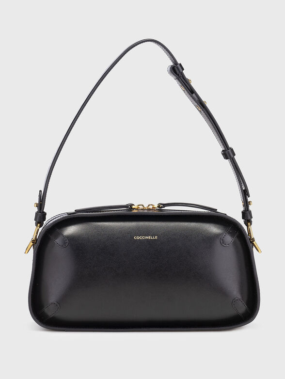 Leather bag with logo and gold details - 1