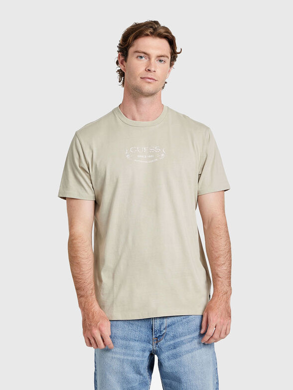 T-shirt with accent print on the back - 1