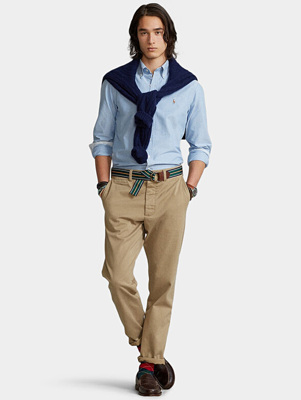 Blue cotton shirt - 2