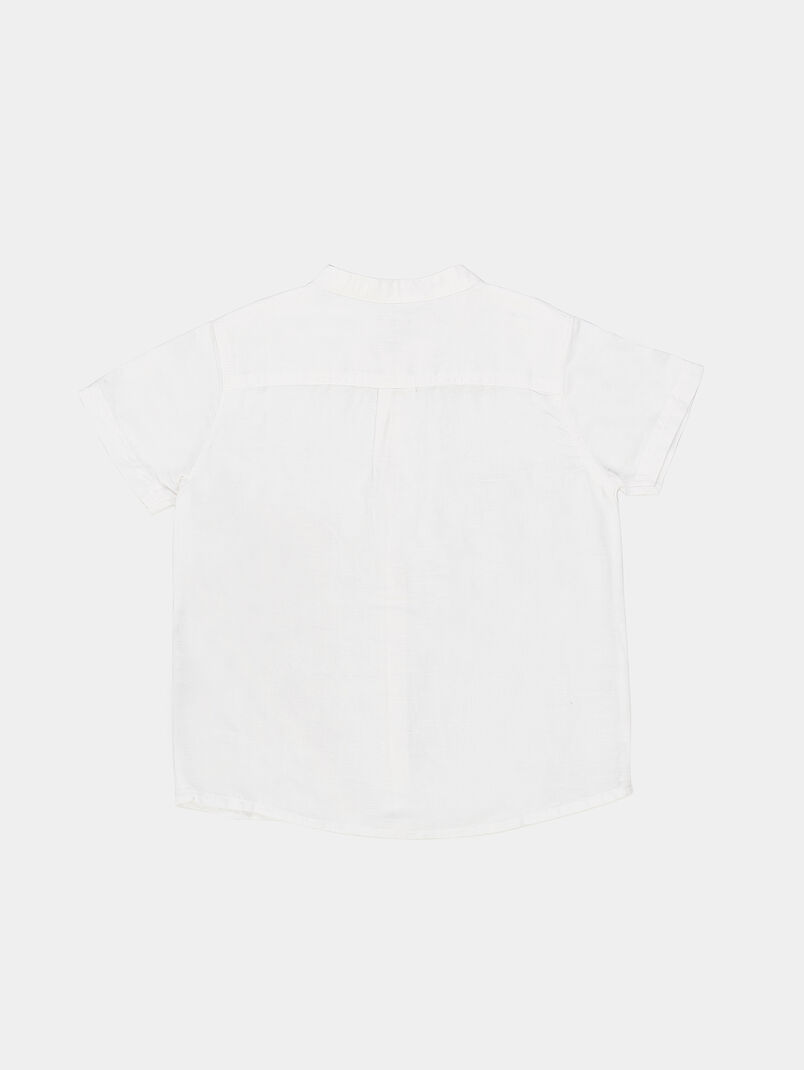 Linen blend shirt - 3