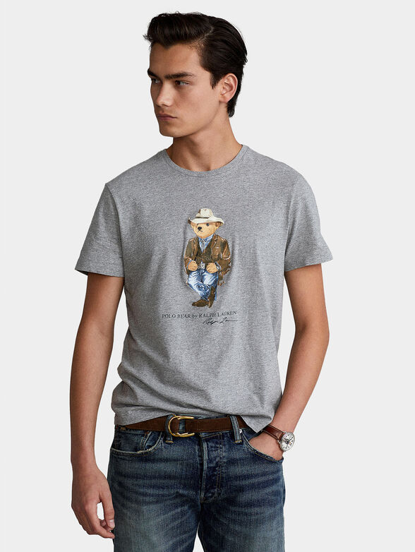 Cotton t-shirt with POLO BEAR print - 1