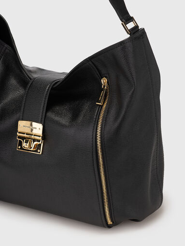 Black bag with accent zippers - 4