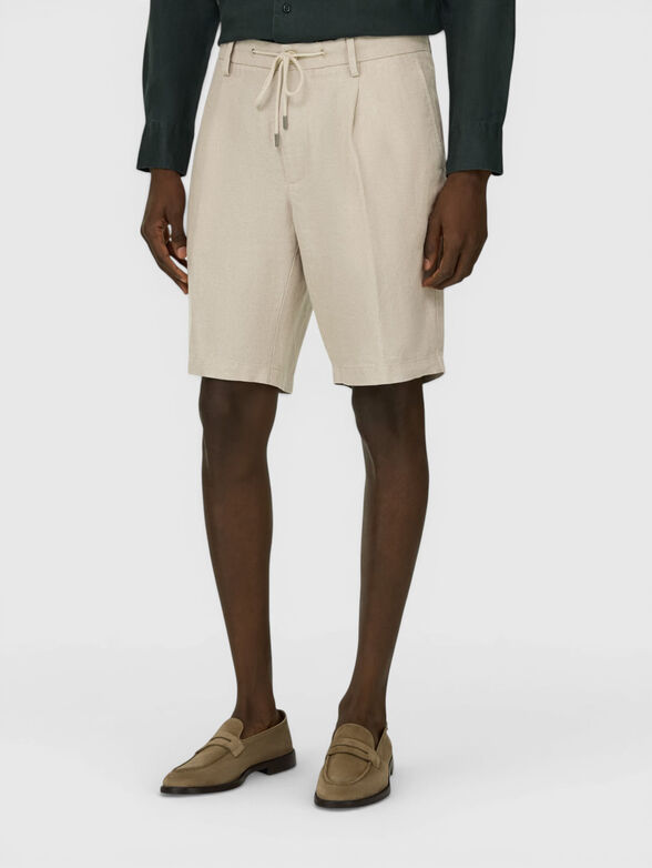 LINEN COULISSE SHORT PANT - 1