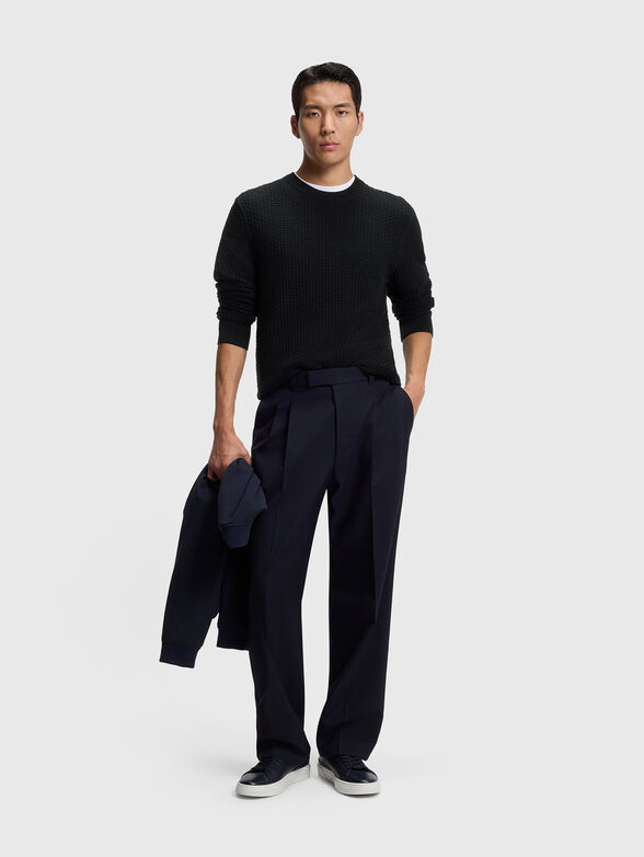 Knitted cotton sweater - 2