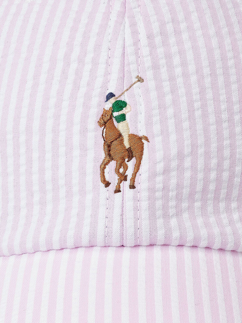 Striped logo cap - 3