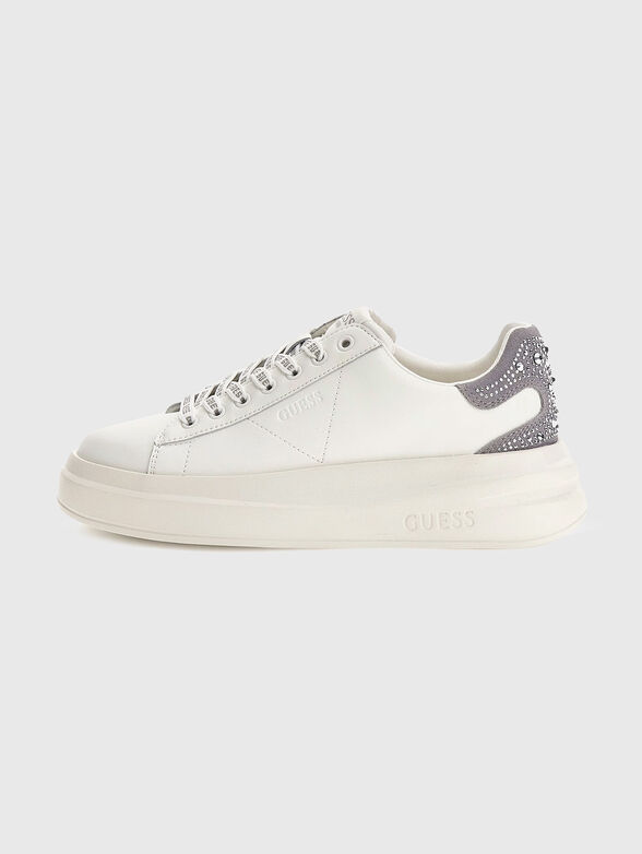 ELBINA genuine leather white sneakers - 1