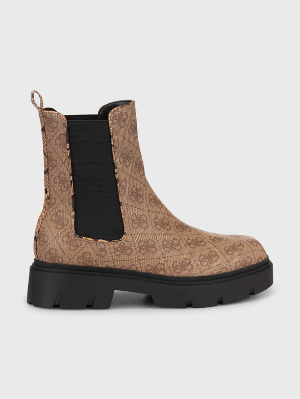 REYON boots with monogram print - 1