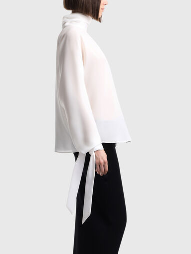 Blouse with accent cuffs - 4