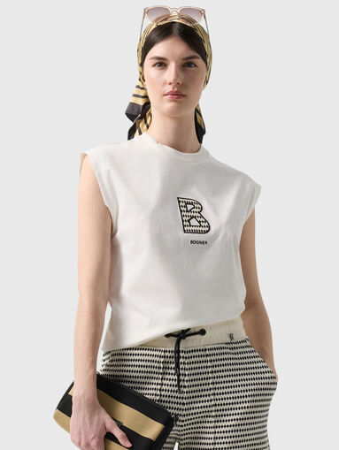 DANIA T-shirt with embroidered logo - 4